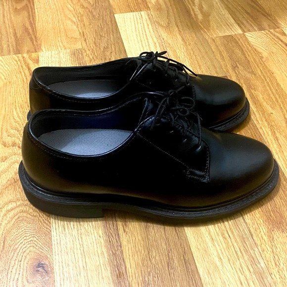 VINTAGE OXFORD PLATFORM BLACK LEATHER - Picture 2 of 3
